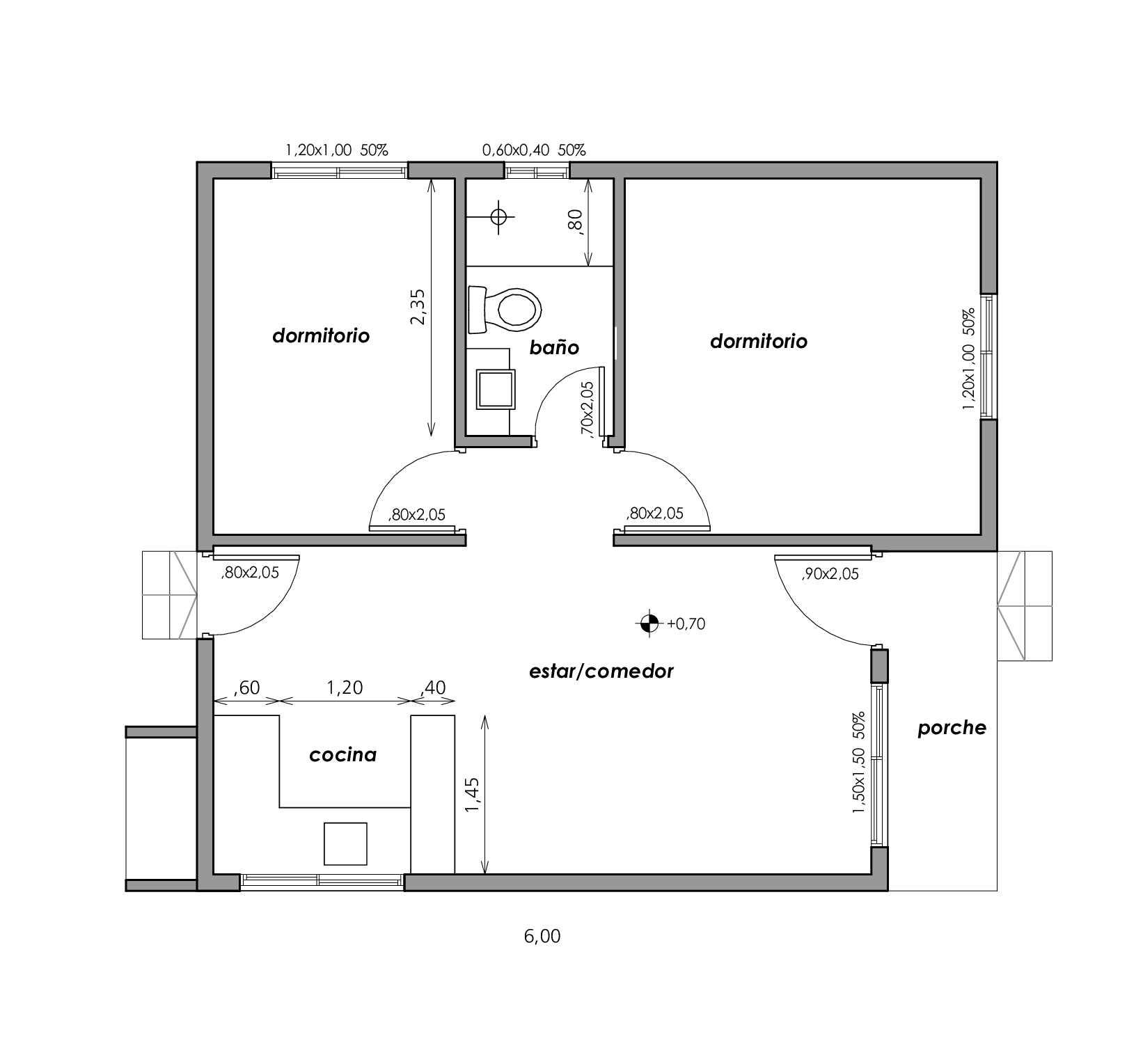 Plano de la Casa Maracan&aacute;
