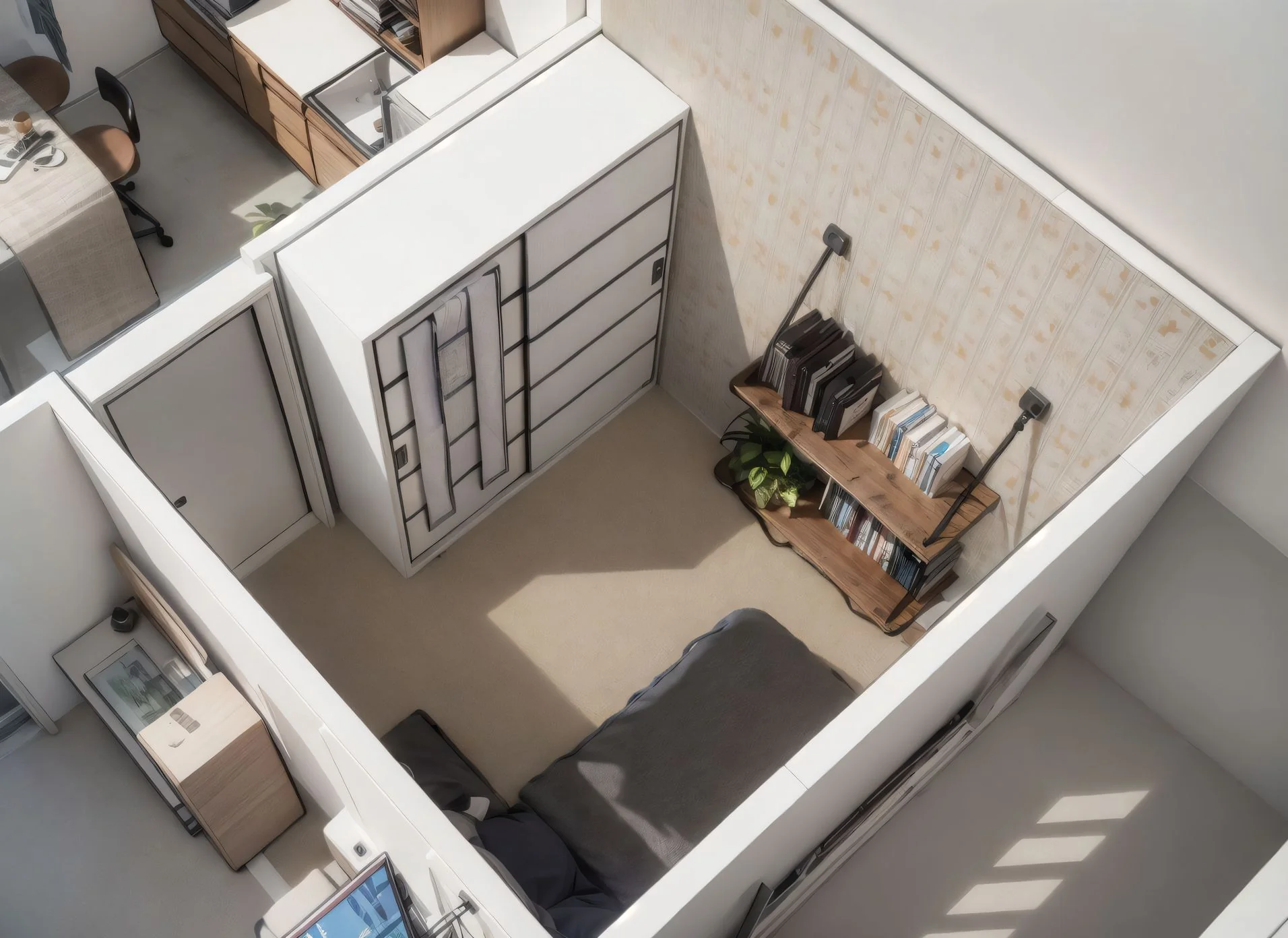 Render dormitorio 1, otra vista